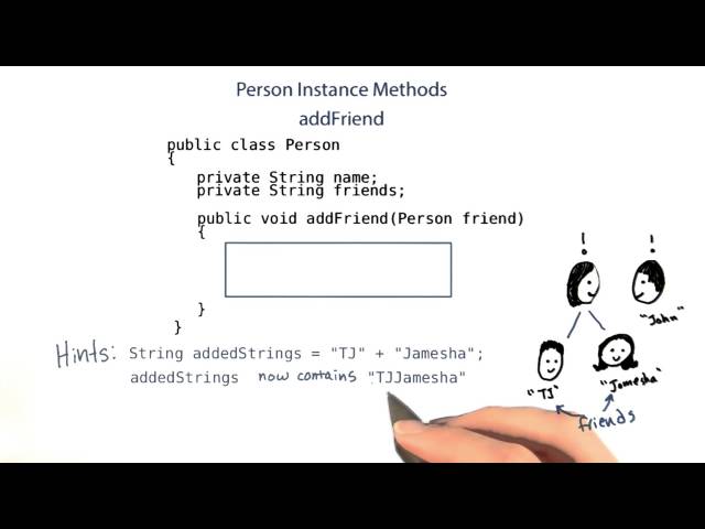 addFriend Method - Intro to Java Programming