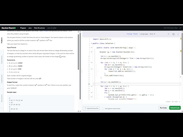Java ArrayList Problem