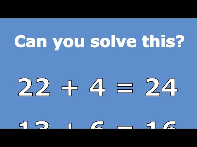 maths puzzle