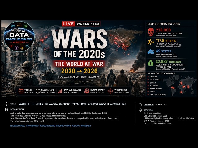 WARS OF THE 2020s: The World at War (2020–2026) | Real Data, Real Impact