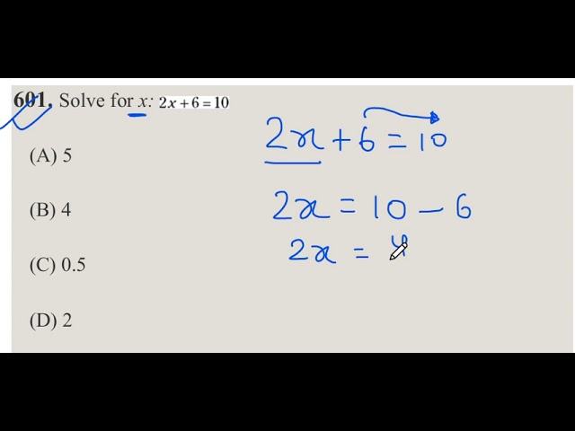 Asvab/Picat Math knowledge Practice Part 8 Topic linear equation in 1 variable #asvabtestprep #asvab
