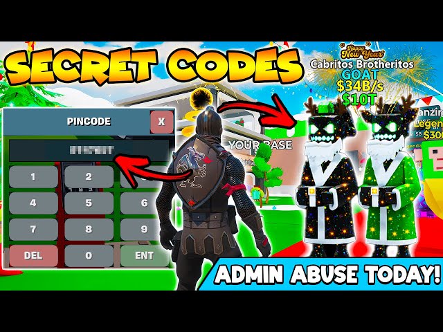 *NEW* 34B/s Christmas Brainrot Secret Codes Fortnite Steal The Brainrot! (New Secret Codes)