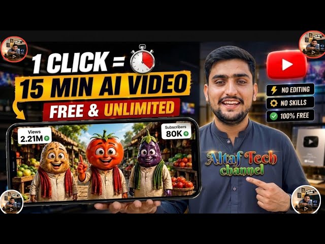 AI Video Kaise Banaye? 🤯 Unlimited AI Videos Free | AI Video Making Tutorial 2026