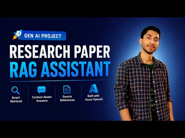 👉 Research Paper RAG Assistant with Azure OpenAI | End-to-End GenAI Project