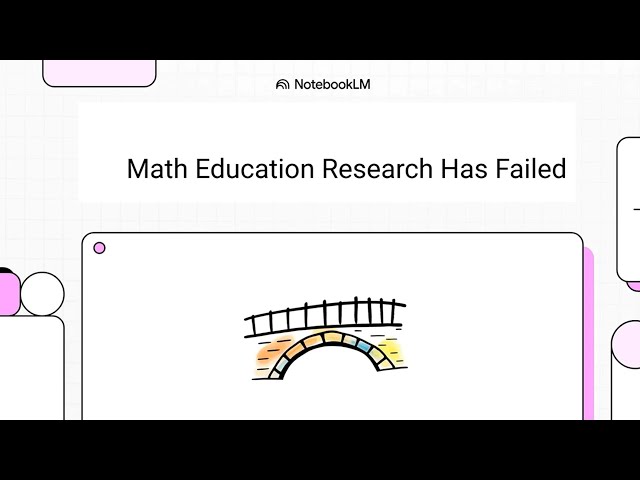 Math Education Research Has Failed