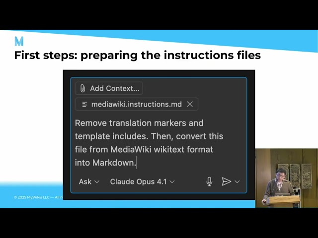 Jeffrey Wang: Vibe coding is the future of MediaWiki extension development | #MUDCon Fall 2025