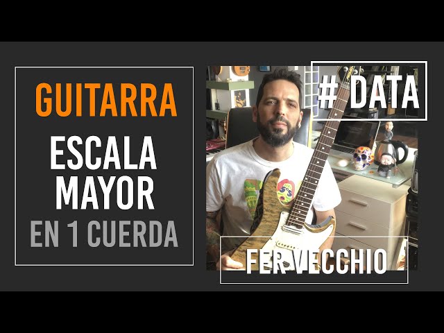 SHRED #1 (Escala mayor en 1 cuerda) / Guitarra -  Fer Vecchio (# DATA)