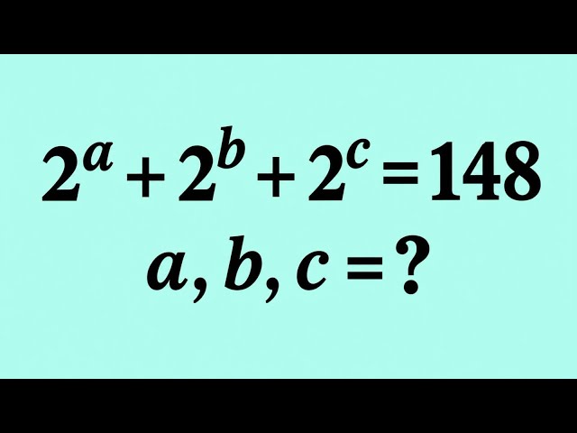 Japanese | Can you solve this?? | Math Problem | Find the value of a,b&c 