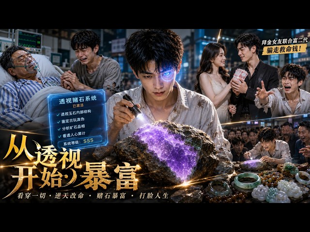 Poor guy's jade → priceless violet. Girls swarm, ex: Get lost!
