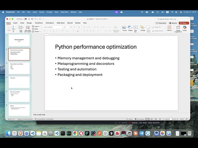 Advanced python + computer vision +