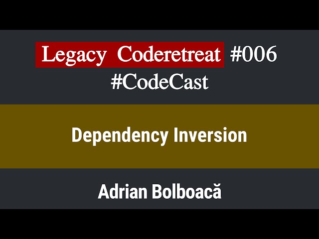 Code Cast: Legacy Coderetreat Episode 6 - Dependency Inversion [Java]