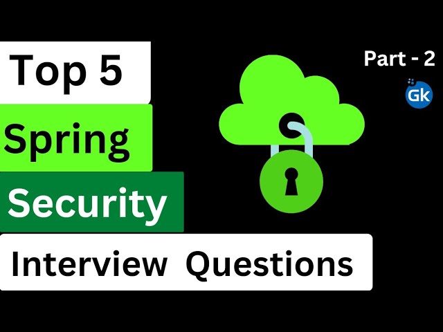 Spring Security Framework Interview Questions  |