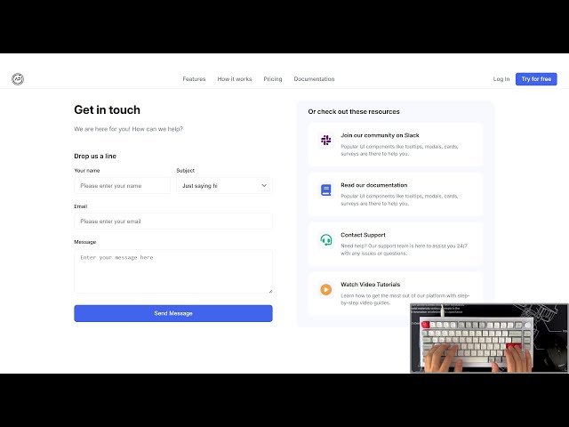 Contact Form With Backend Using EmailJS API - ASMR Programming