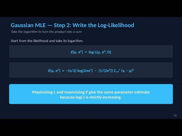 1) Maximum Likelihood Estimation (MLE)