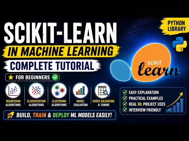Scikit-learn for Machine Learning | Complete Beginner Tutorial with Python | Sklearn Explained