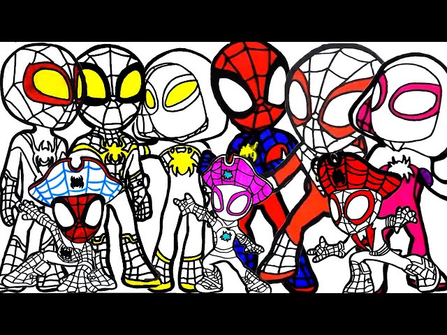 How To Draw NEW pirate Marvel's SPIDEY and His Amazing Friends  - Coloring pages