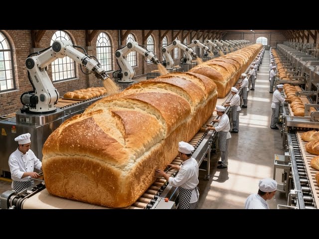Inside the Factory: How Bread Is Made in a Mega Modern Bread Plant (Full Process)