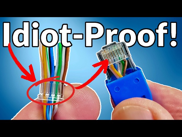 The BEST way to Wire Up Ethernet Plugs! | Cat6 RJ45 With Load bar