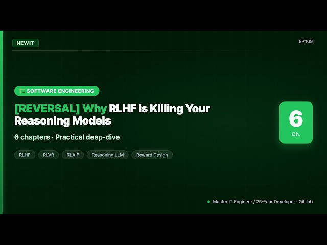 [REVERSAL] Why RLHF is Killing Your Reasoning Models | #NEWIT
