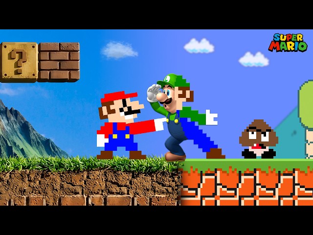 Everything Mario Touches Turns to ULTRA REALISTIC in Super Mario Bros.