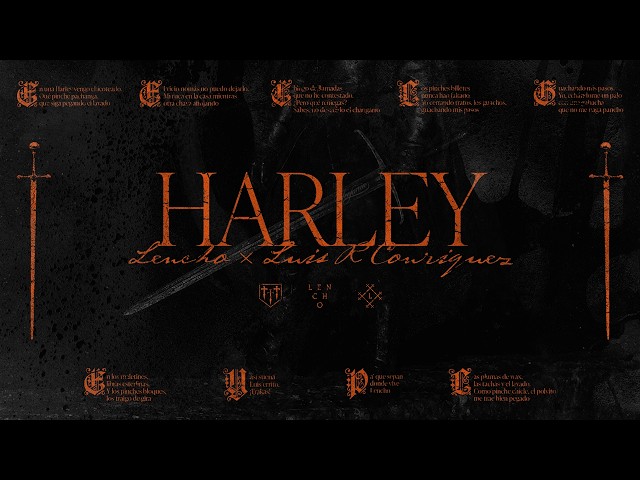 LENCHO x Luis R. Conriquez - HARLEY [Lyric Video]