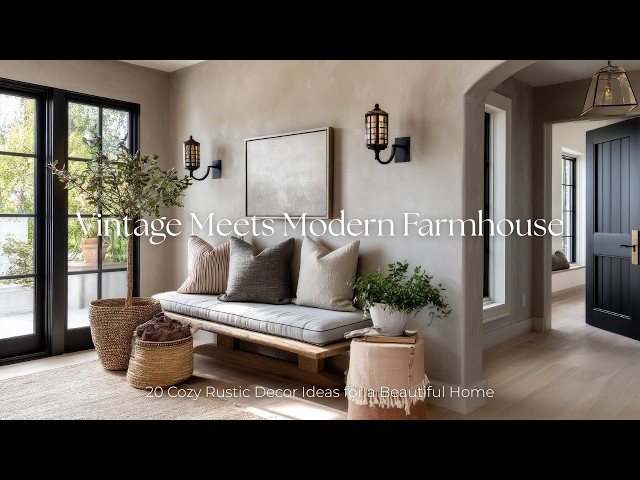 Vintage Meets Modern Farmhouse | 20 Cozy Rustic Decor Ideas for a Beautiful Home