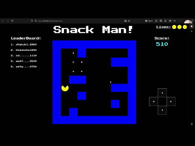 Snake-Man | HTML | CSS | JS