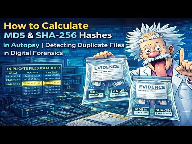 How to Calculate MD5 & SHA-256 Hashes in Autopsy | Detecting Duplicate Files in Digital Forensics