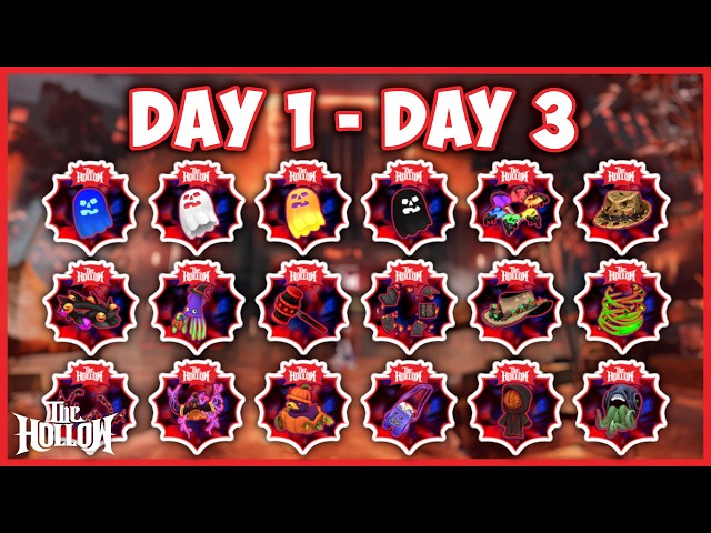 THE HOLLOW Day 1 - Day 3: How to get ALL 18 FREE UGC in The Hollow Roblox