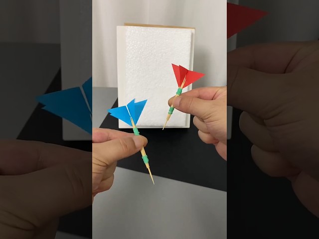 How to make Paper Darts || Dart origami || easy craft tutorial #shorts #short