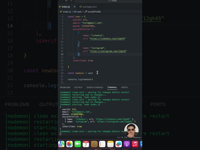 Copy Object in Javascript | deep copy vs shallow copy ✨ #reactnative #javascript #javascripttutorial