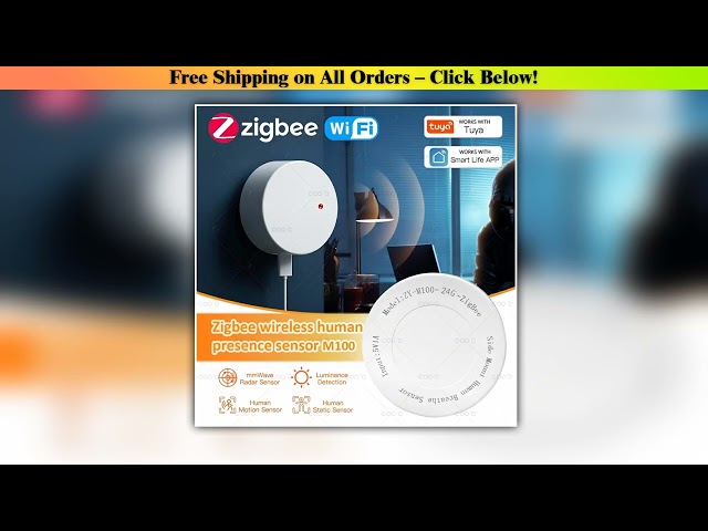 ZigBee Wifi 24G MmWave Human Presence Motion Sensor Radar Wave Human Detector Motion Detector Tuya