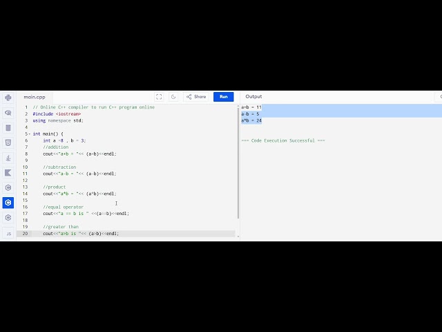 # 3  OPERATORS , CONDITIONAL STATEMENTS IN C++ , INTERACTIVE TASKS AND LOGICS