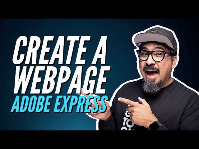 How to Build a Professional Webpage in Minutes: Adobe Express Tutorial