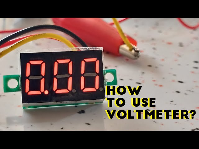 How to use Digit Voltmeter 0V-100V DC 3wire?