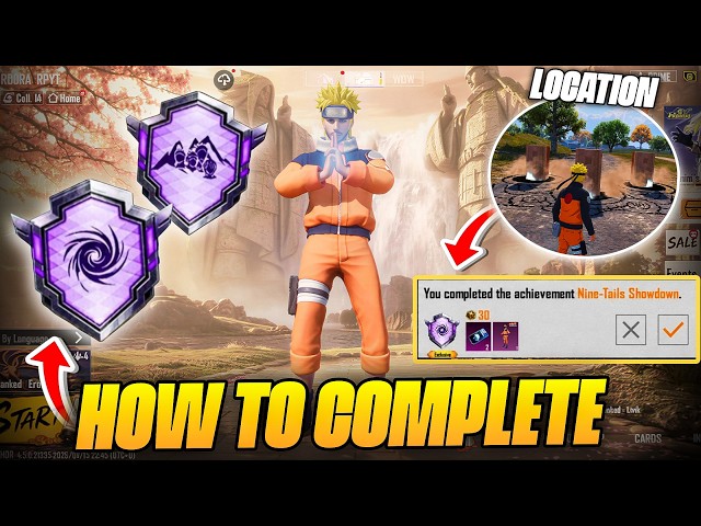 HOW TO COMPLETE NINJUTSU PROFESSOR & NINJA WORLD TRAVELER ACHIEVEMENT IN BGMI