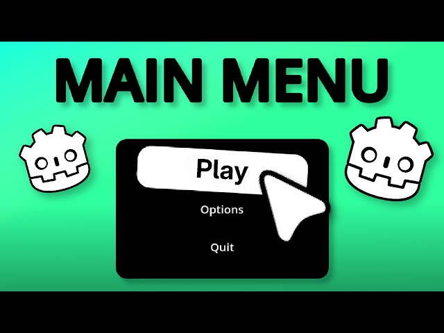 How to make a Satisfying Main Menu In Godot Fast!