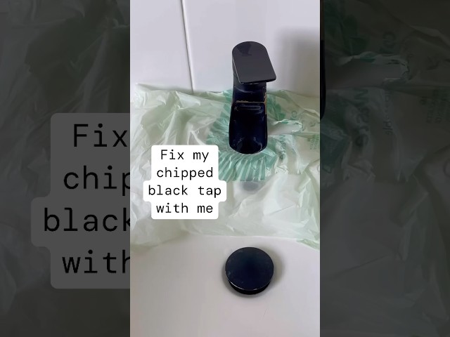 Fix my chipped black tap! Step by step guide linked in the comments #diy #paint