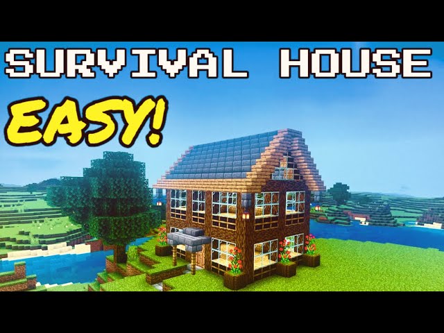 Minecraft Tutorial: How To Build A Survival House!