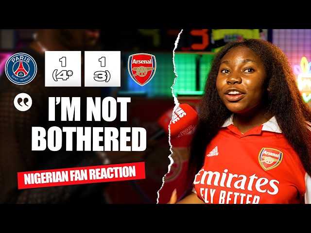 PSG 1-1 ARSENAL - PEN (4*-3) - ( Amara - NIGERIAN FAN REACTION) UCL FINAL 25/26