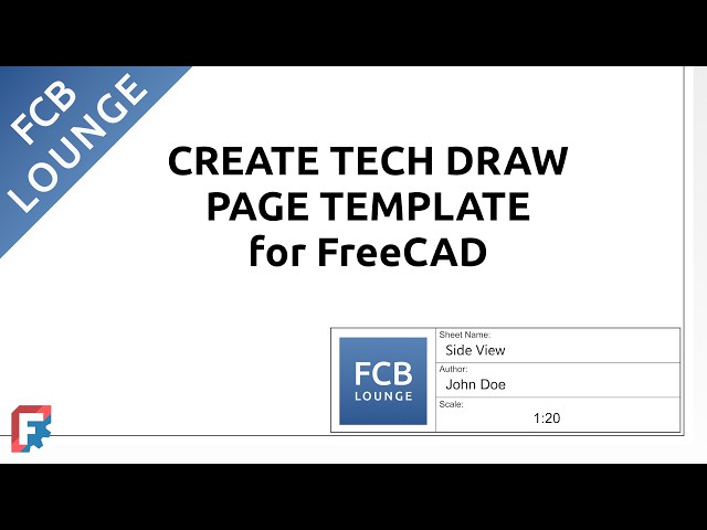 Create Page Template for FreeCAD | Tech Draw Workbench