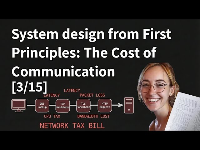System design from First principal:  The Cost of Communication [3/15]