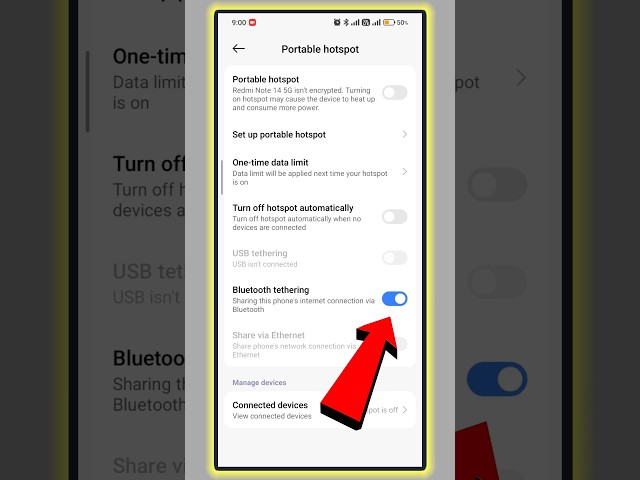 No Wi-Fi? Use Bluetooth Tethering! | Android Trick #shorts