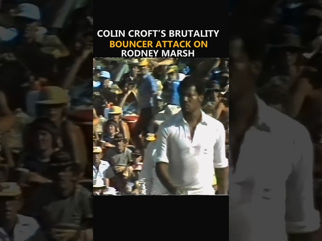 Colin Croft Destroyed Rodney Marsh with Brutal Bouncers - Analysis #short #cricket ##ytshorts