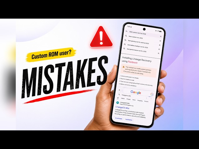 99% of Custom ROM Users Make These 5 Mistakes 😳🔥