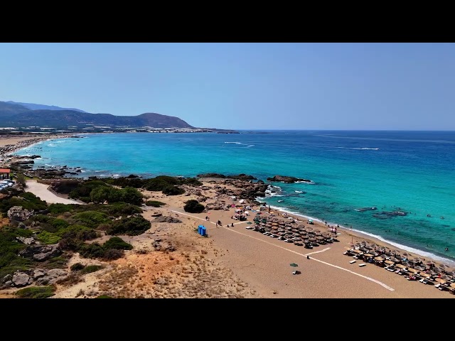 Falassarna Beach Aerial Drone 360° Video | Crete, Greece Coastal Landscape