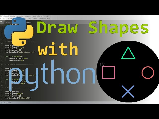 Draw Shapes in Python | Beginners
