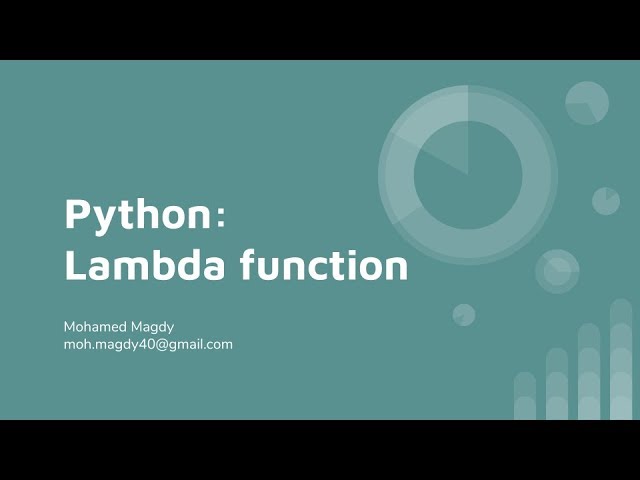 بايثون: شرح lambda