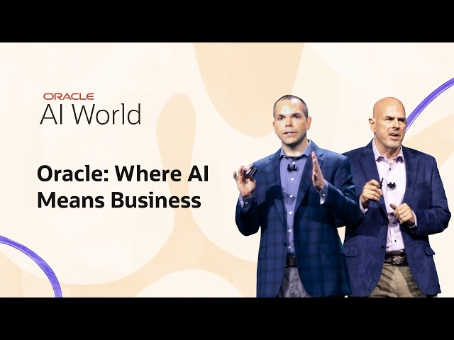 Oracle AI World 2026 Keynote: Where AI Means Business