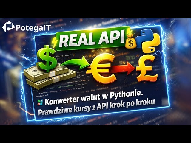 💱 Konwerter walut w Pythonie. Prawdziwe kursy z API krok po kroku